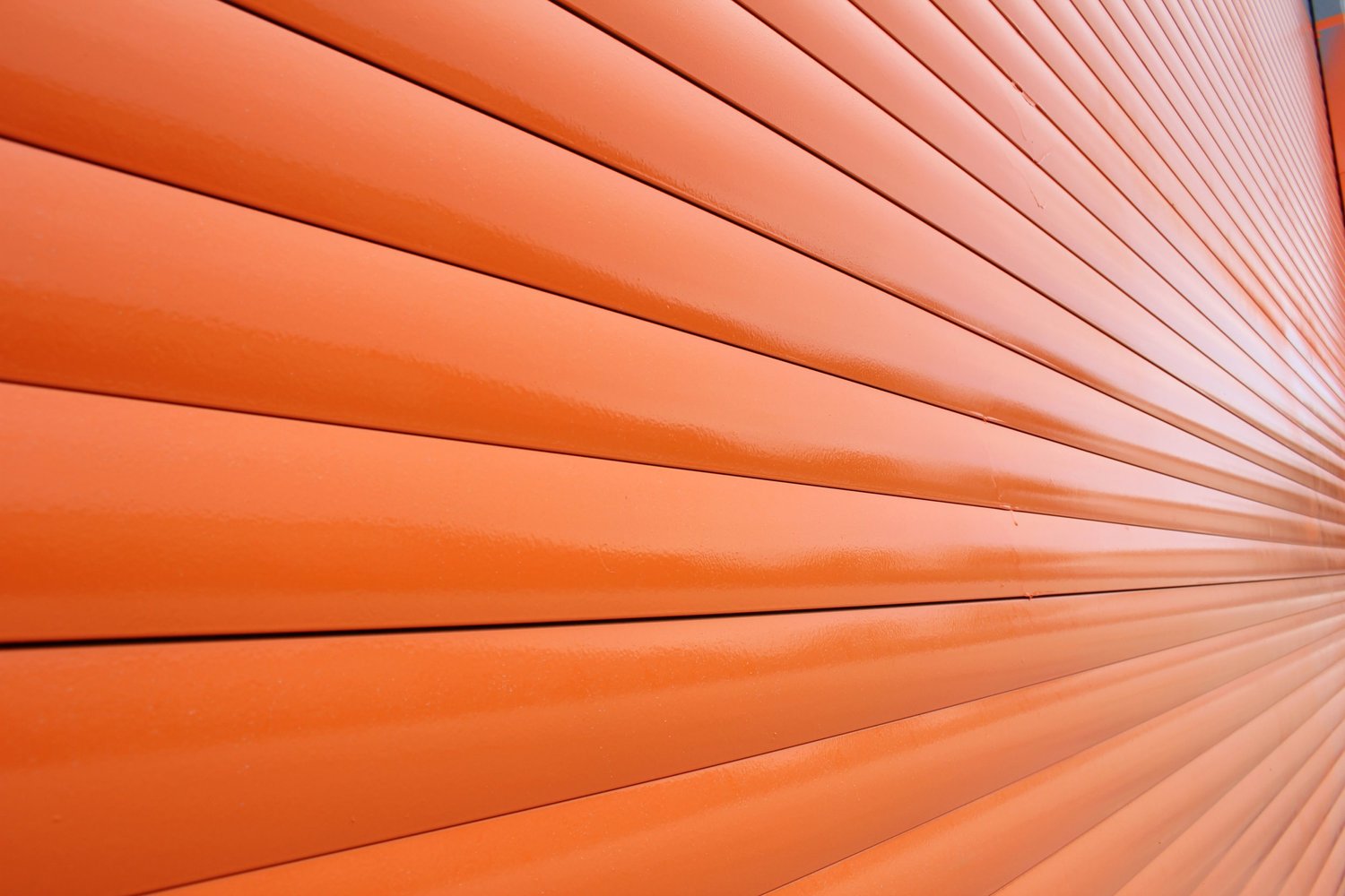 Abstract aluminum building facade