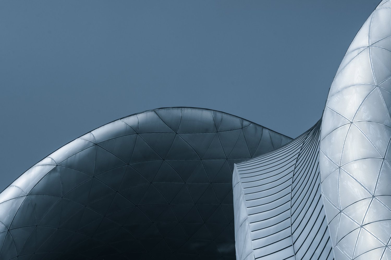 Modern building under a blue sky